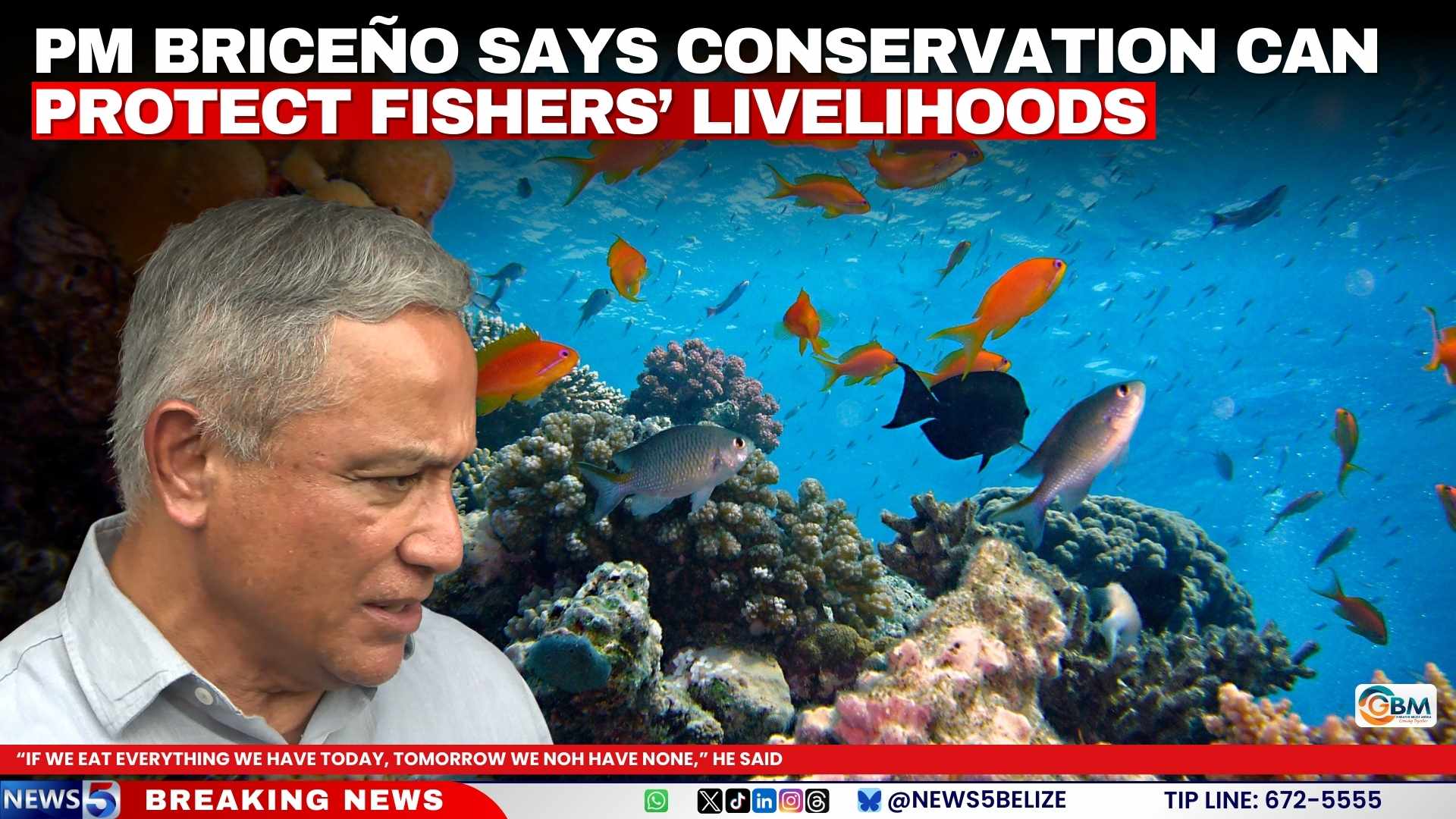 PM Briceño Says Conservation Can Protect Fishers’ Livelihoods