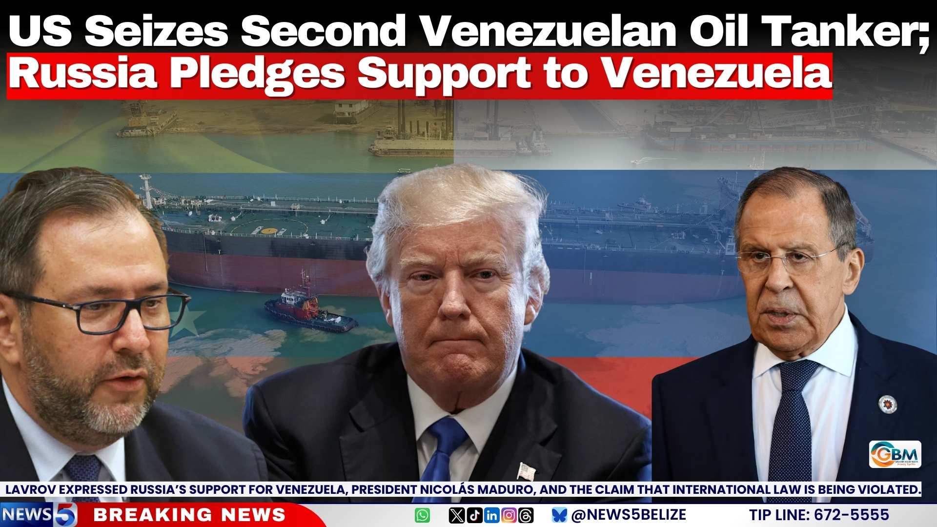 US Seizes Second Venezuelan Oil Tanker; Russia Pledges Support to Venezuela