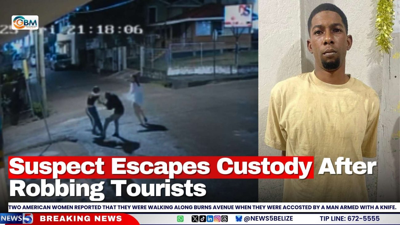 Suspect Escapes Custody After Robbing Tourists