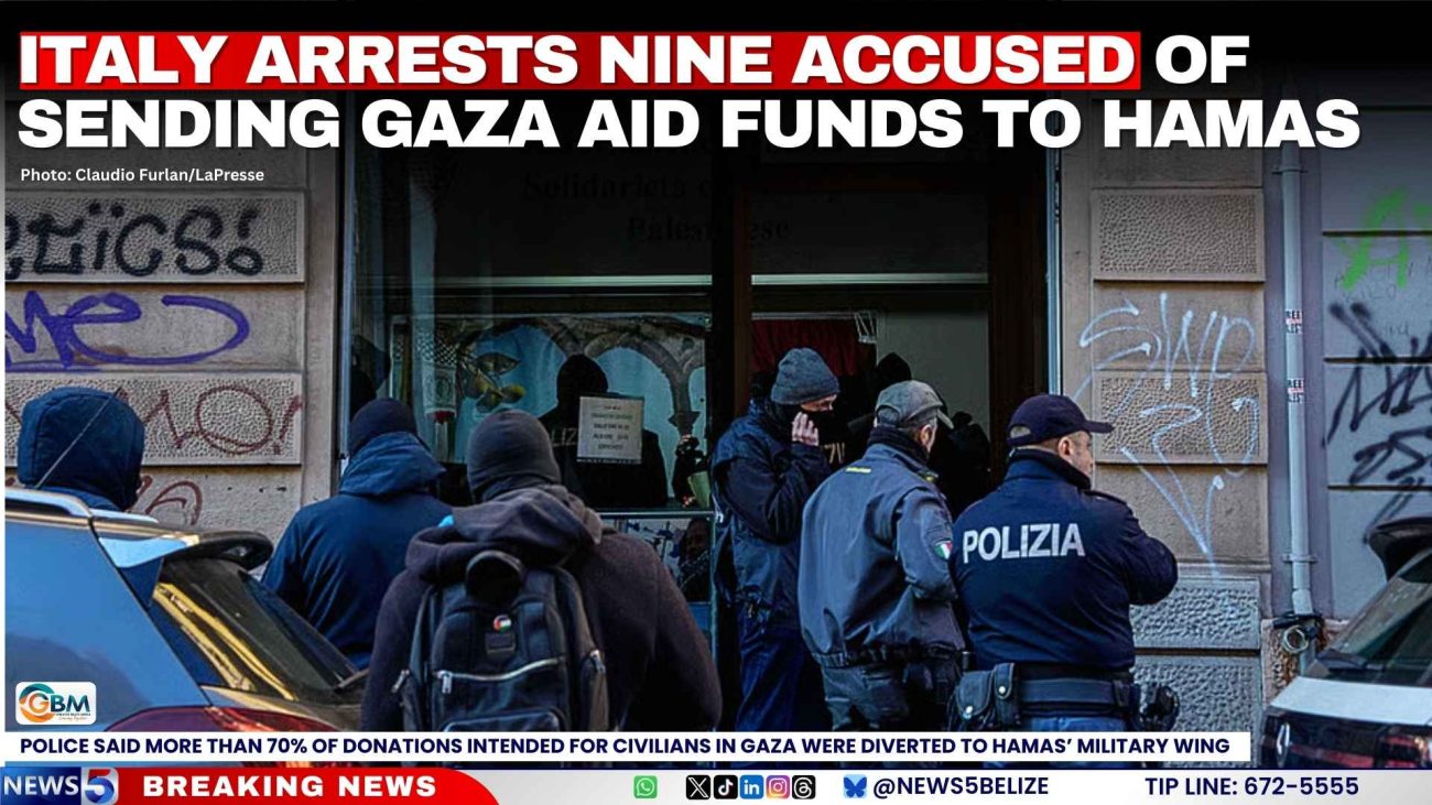 Italy Arrests Nine Accused of Sending Gaza Aid Funds to Hamas