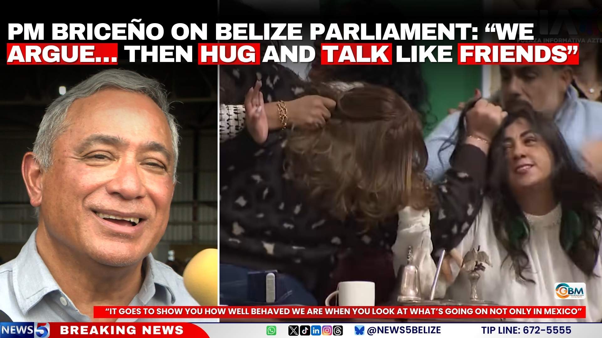 PM Briceño on Belize Parliament: “We Argue… Then Hug and Talk Like Friends”
