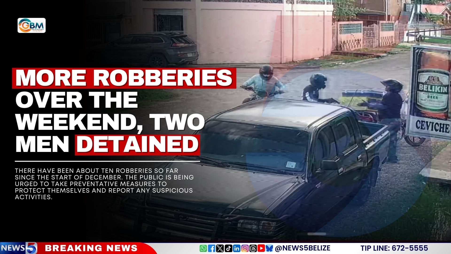 More Robberies Over the Weekend, Two Men Detained