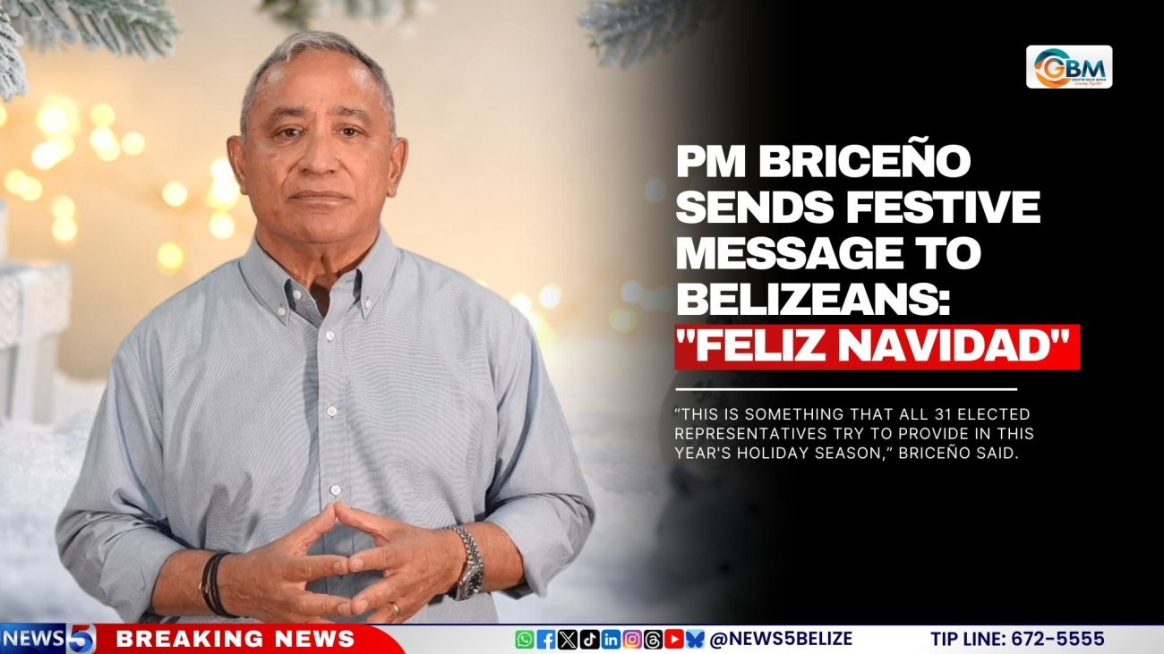 PM Briceño Sends Festive Message to Belizeans: "Feliz Navidad"