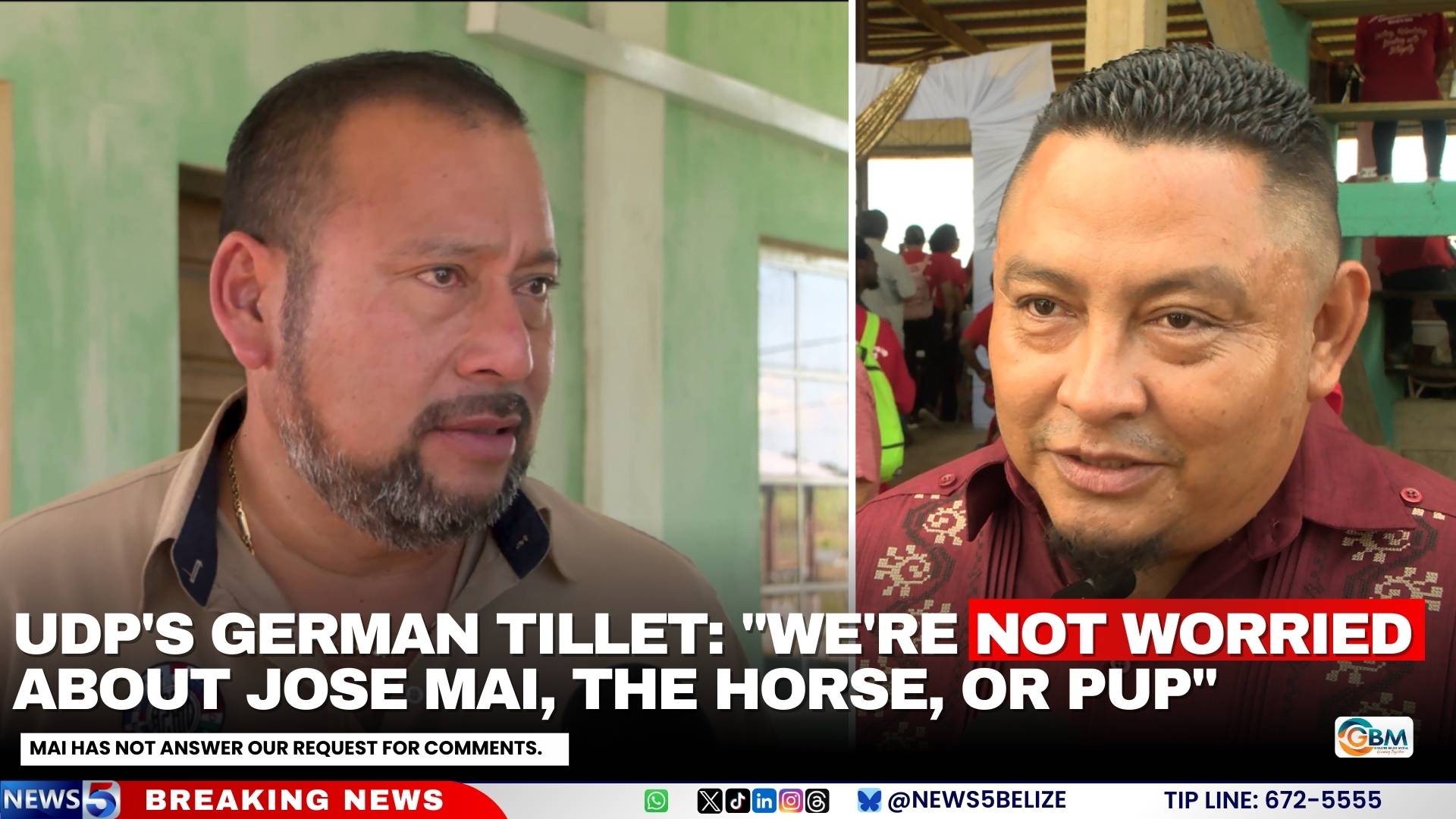 UDP's German Tillet: "We're Not Worried About Jose Mai, the Horse, or PUP"