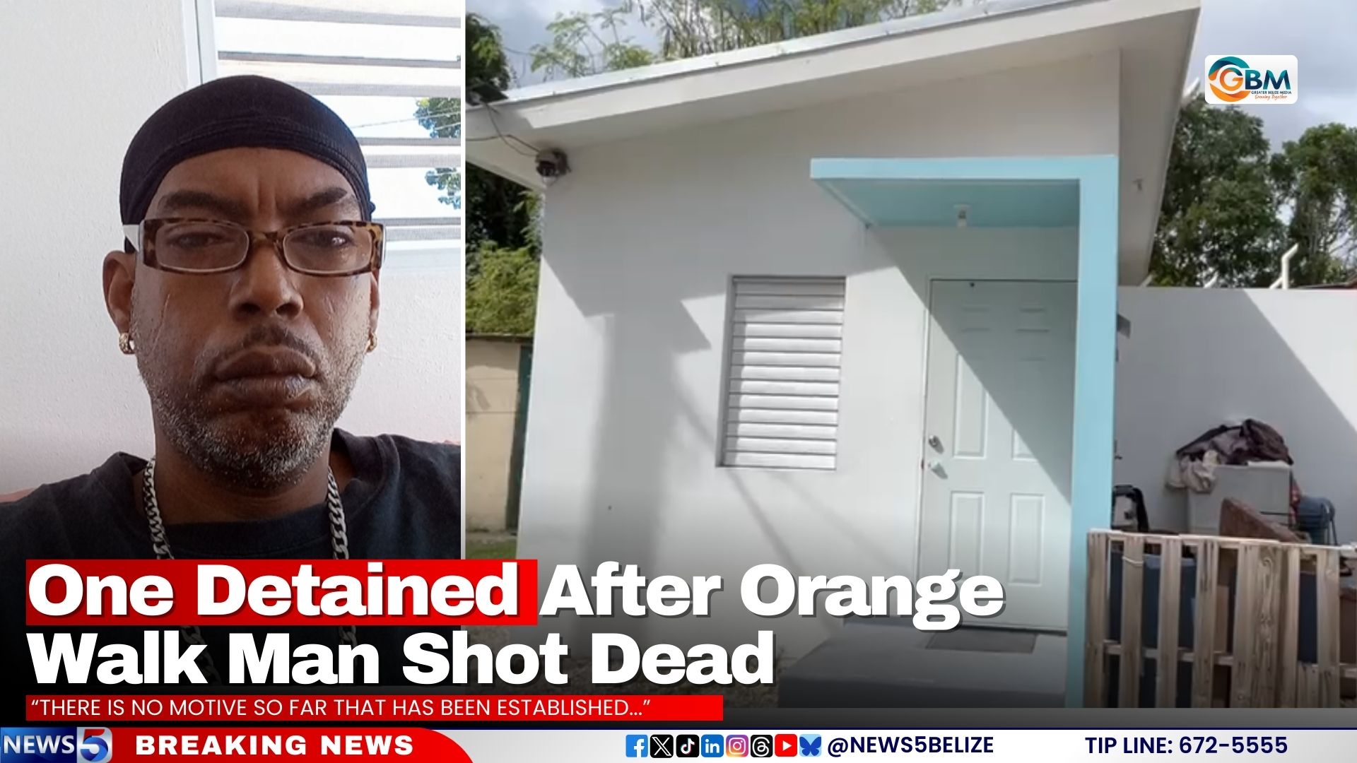 One Detained After Orange Walk Man Shot Dead