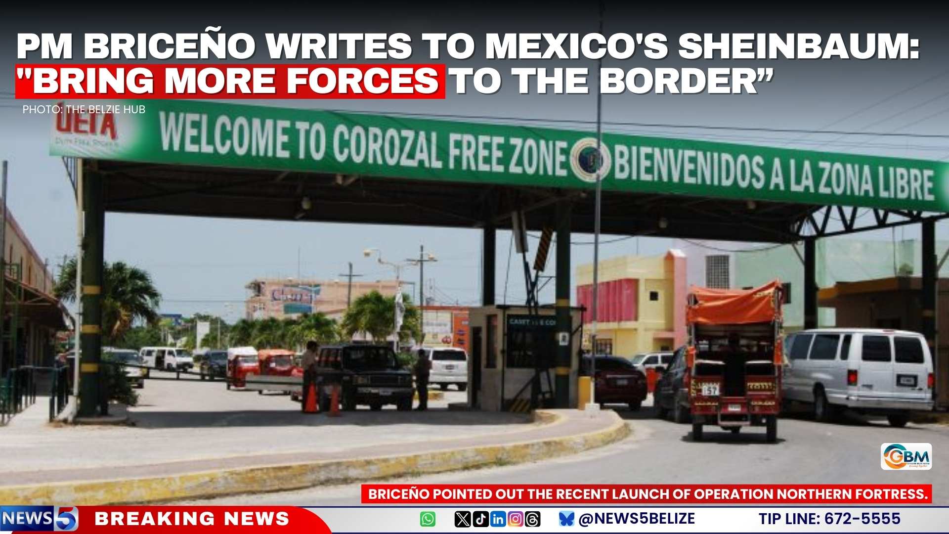 PM Briceño Writes to Mexico's Sheinbaum: "Bring More Forces to the Border”