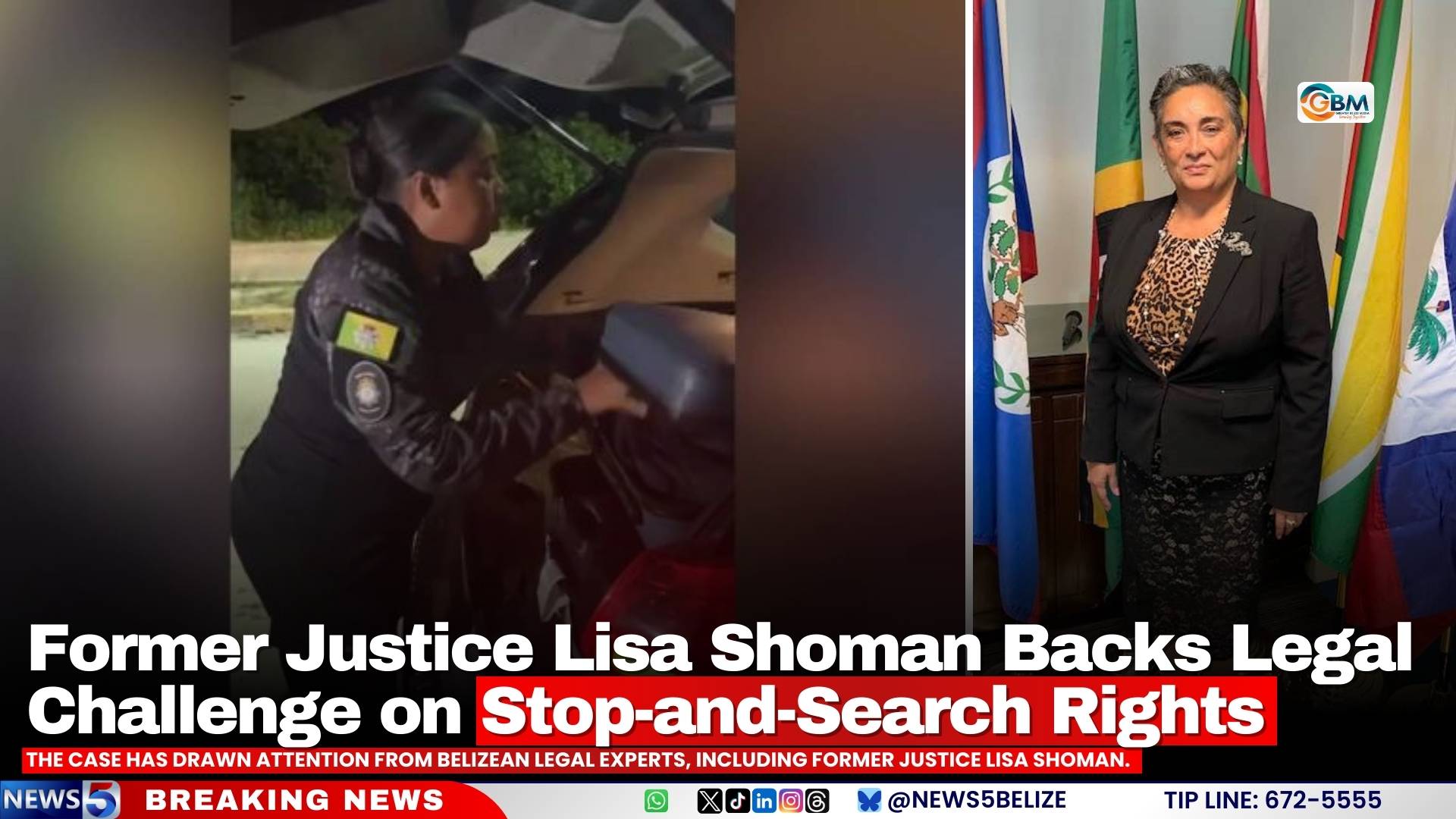 Former Justice Lisa Shoman Backs Legal Challenge on Stop-and-Search Rights