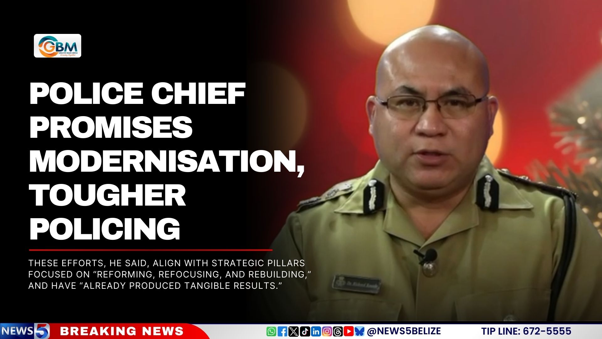 Police Chief Promises Modernisation, Tougher Policing