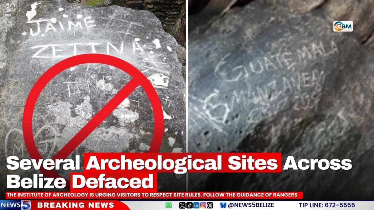 Several Archeological Sites Across Belize Defaced