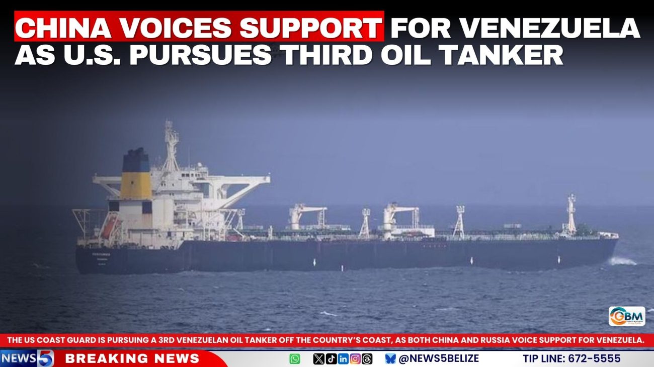 China Voices Support for Venezuela as U.S. Pursues Third Oil Tanker