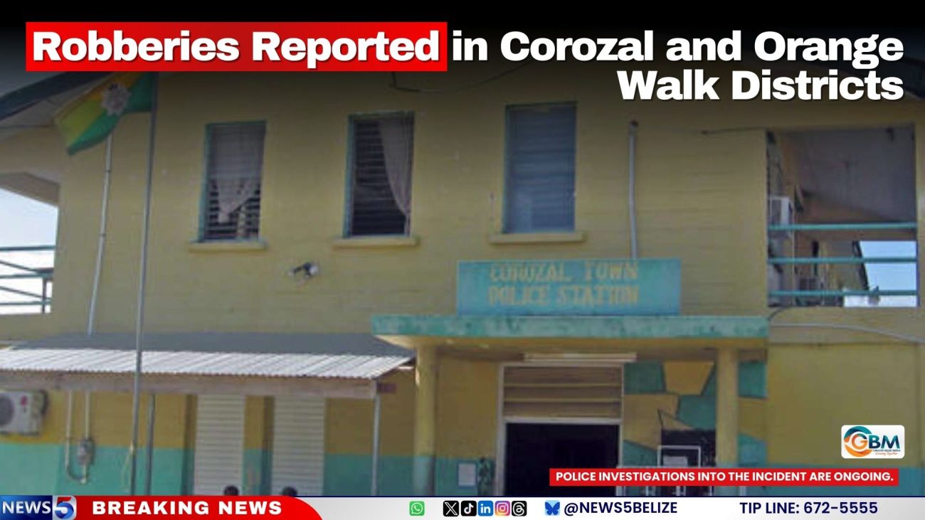 Robberies Reported in Corozal and Orange Walk Districts