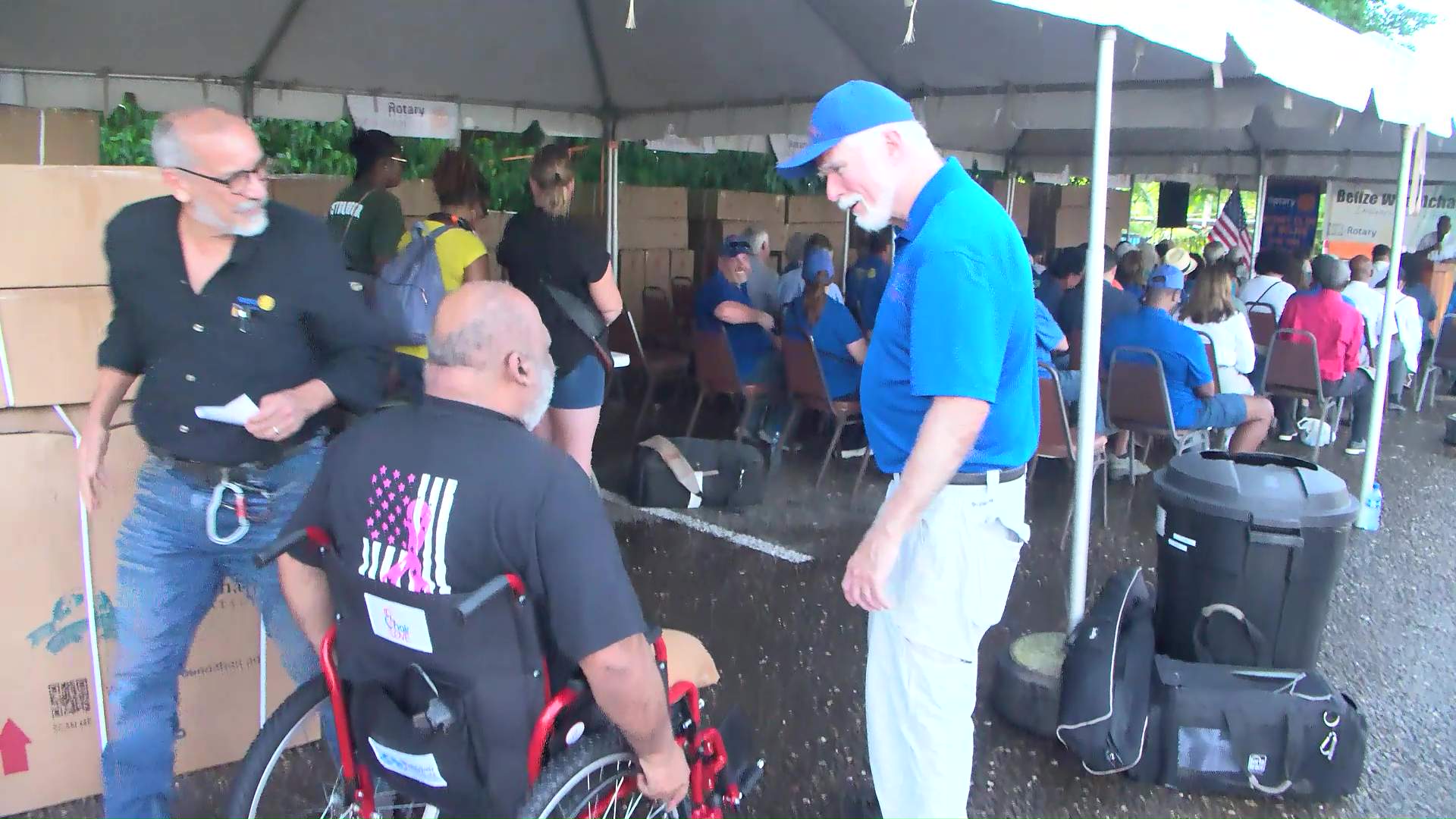After Thirty Years on Crutches, Dad Gets New Wheelchair