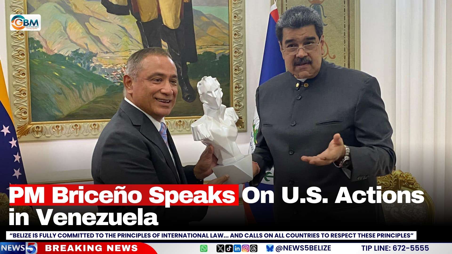 PM Briceño Speaks On US Actions in Venezuela