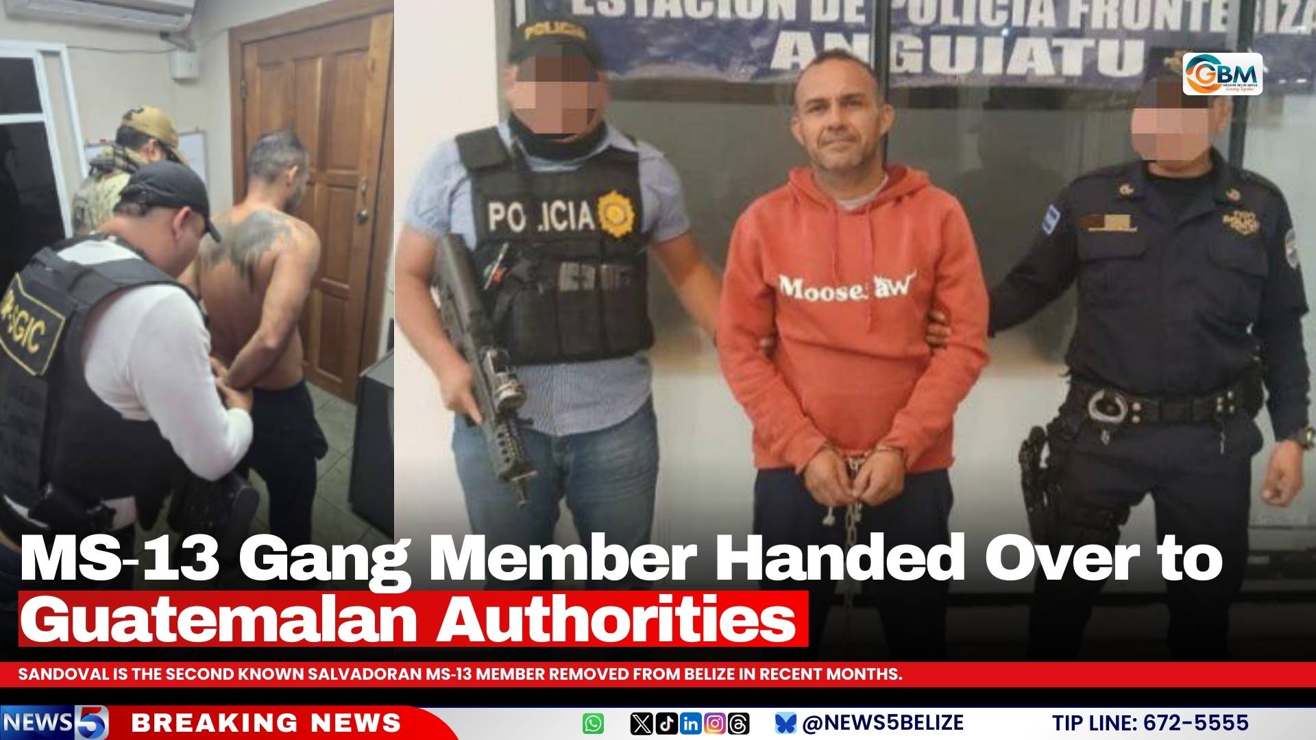 MS‑13 Gang Member Handed Over to Guatemalan Authorities