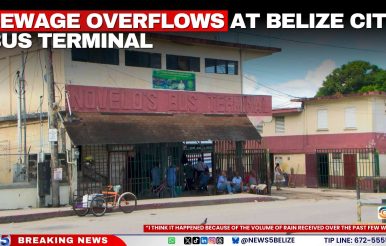 Sewage Overflows at Belize City Bus Terminal