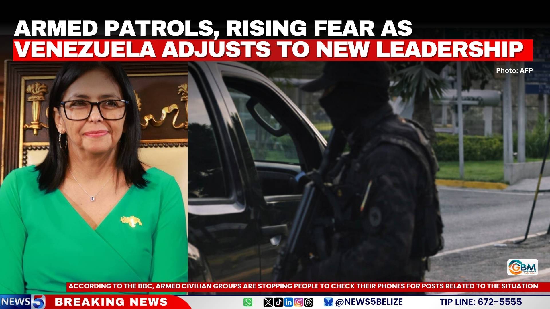 Armed Patrols, Rising Fear as Venezuela Adjusts to New Leadership