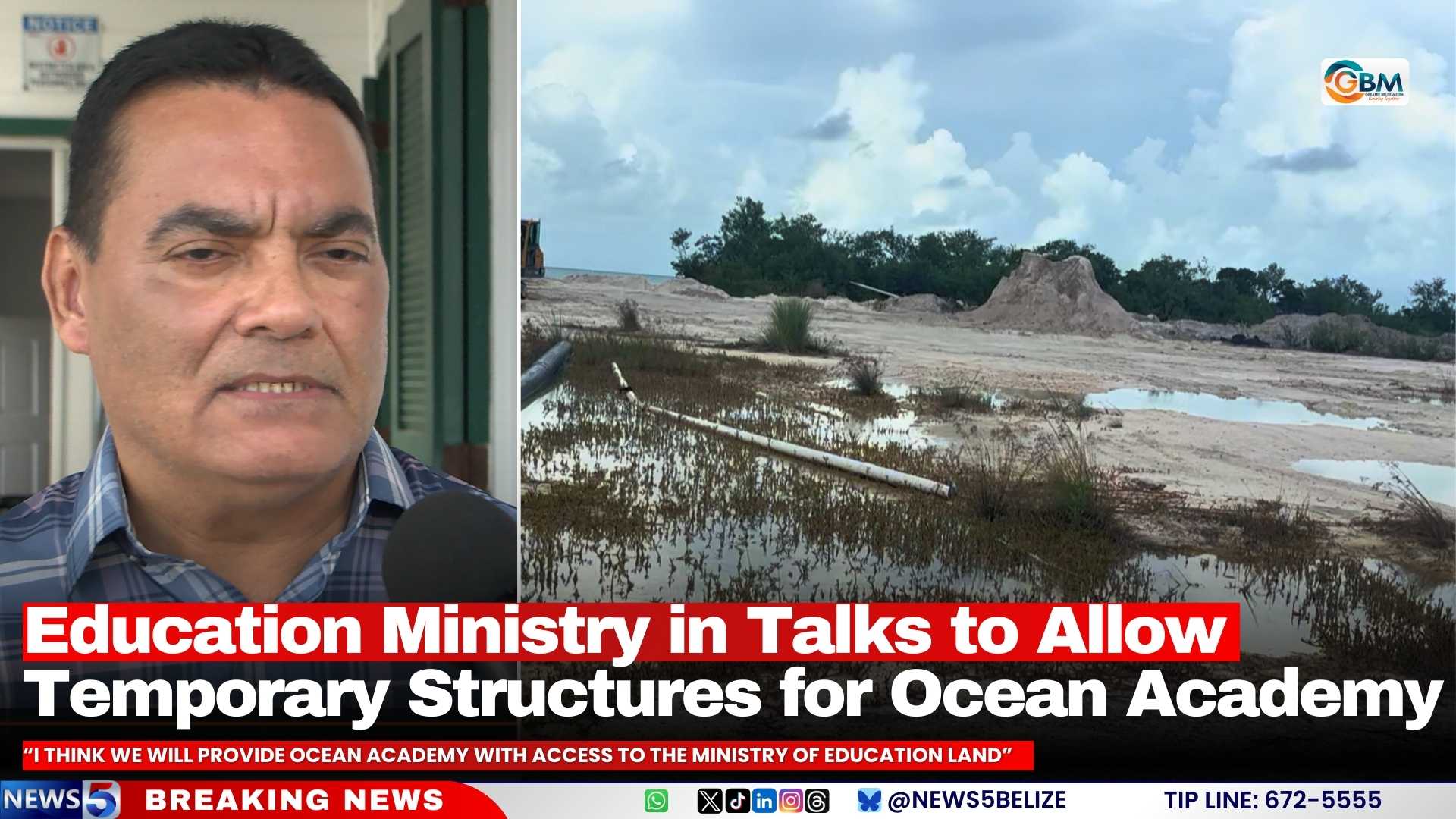 Education Ministry in Talks to Allow Temporary Structures for Ocean Academy