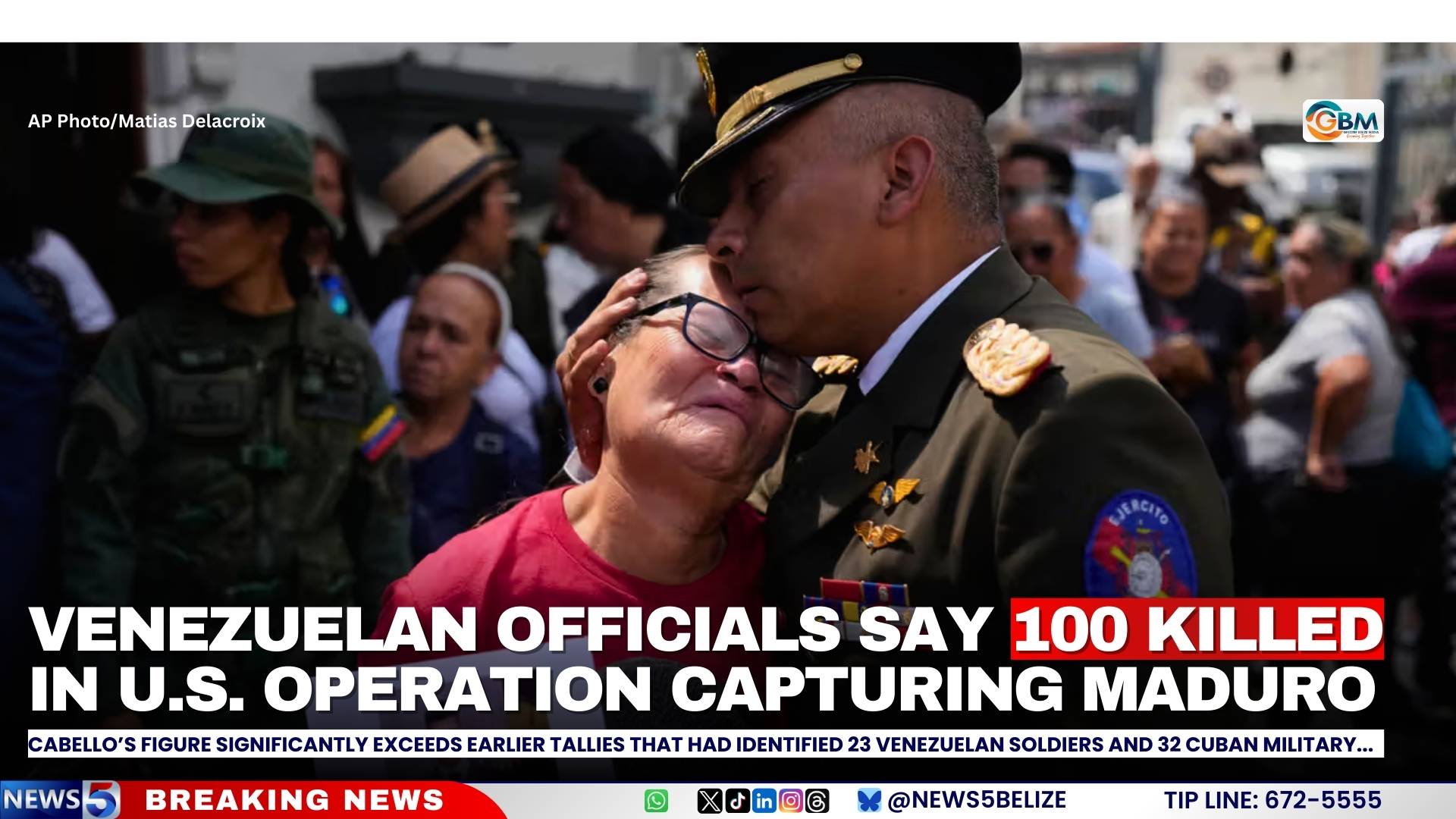 Venezuelan Officials Say 100 Killed in U.S. Operation Capturing Maduro