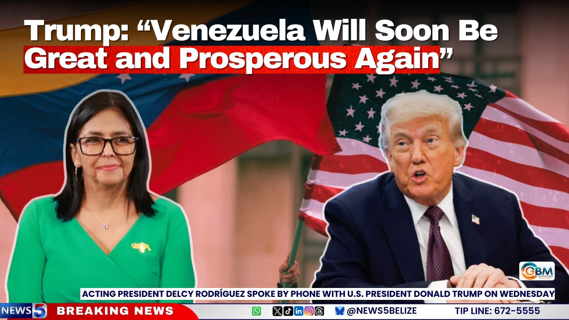 Trump: “Venezuela Will Soon Be Great and Prosperous Again”