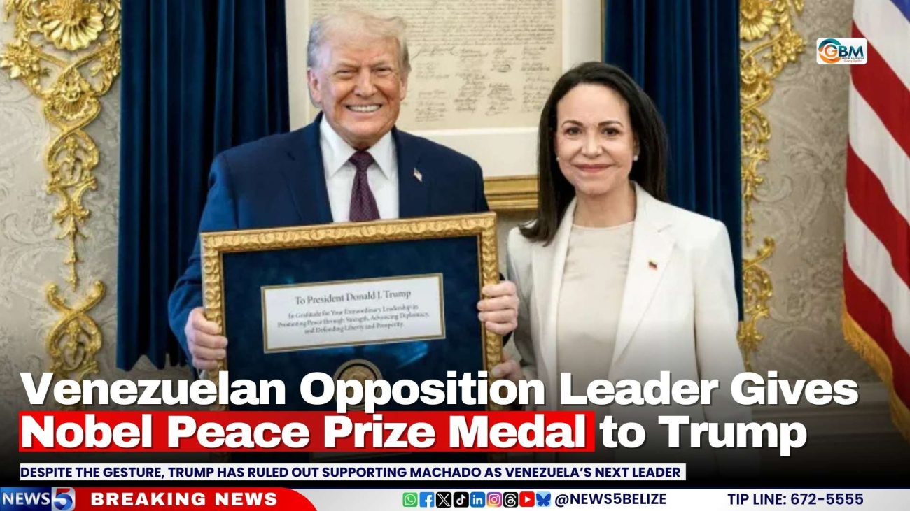 Venezuelan Opposition Leader Gives Nobel Peace Prize Medal to Trump