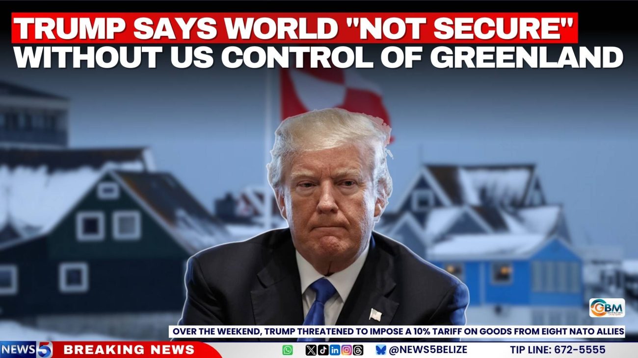 Trump Says World "Not Secure" Without US Control of Greenland