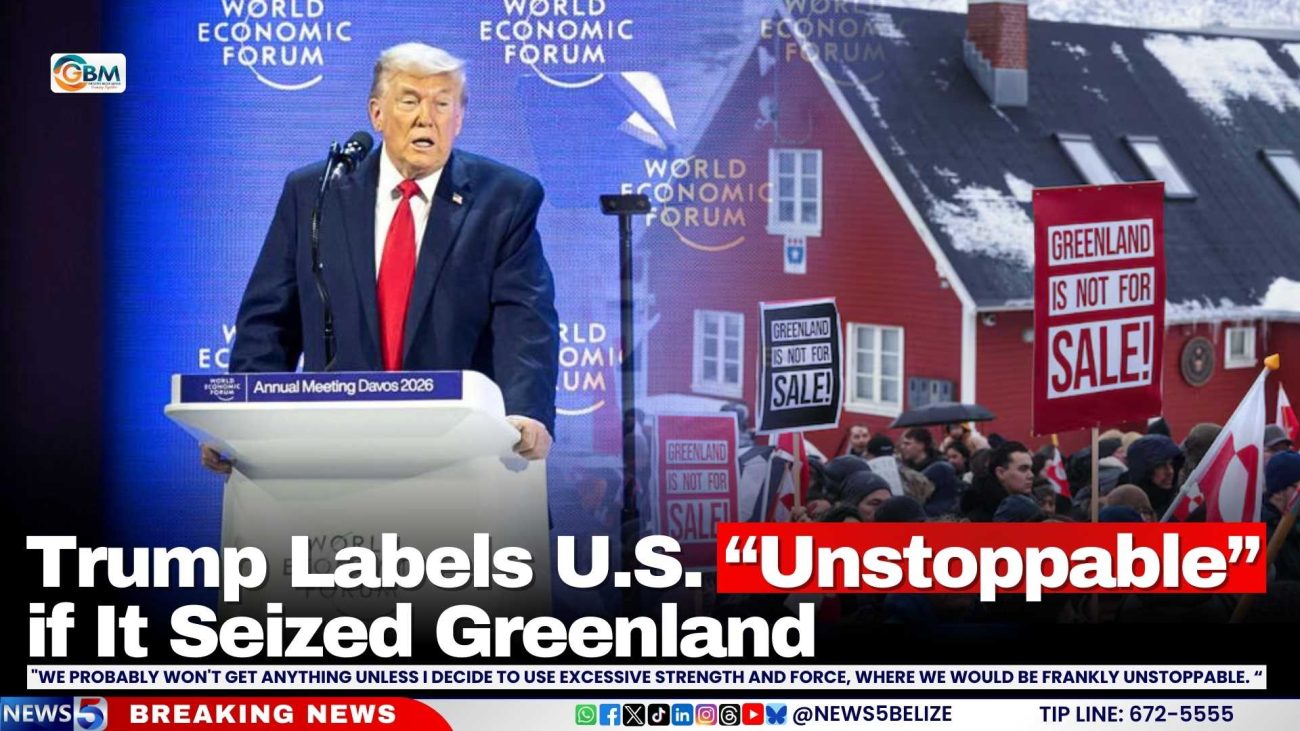 Trump Labels U.S. “Unstoppable” if It Seized Greenland