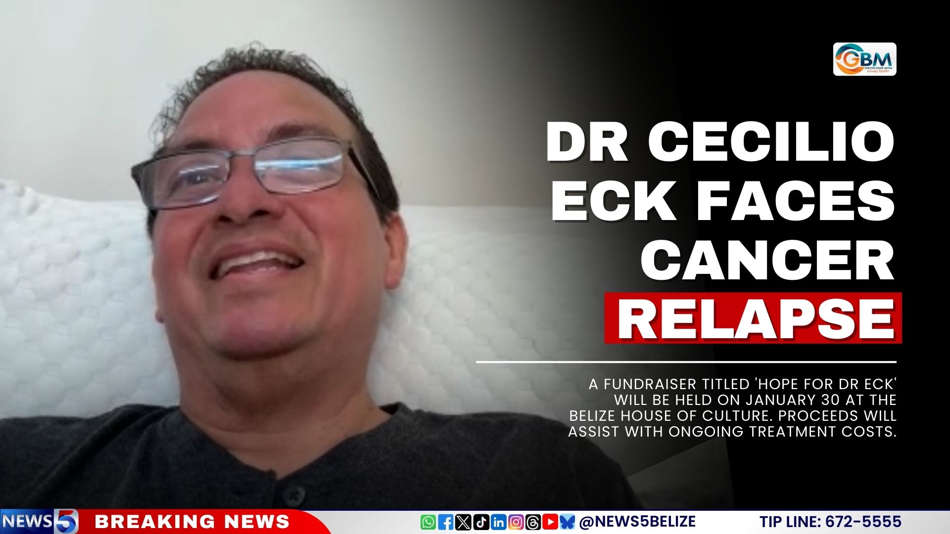 Dr Cecilio Eck Faces Cancer Relapse