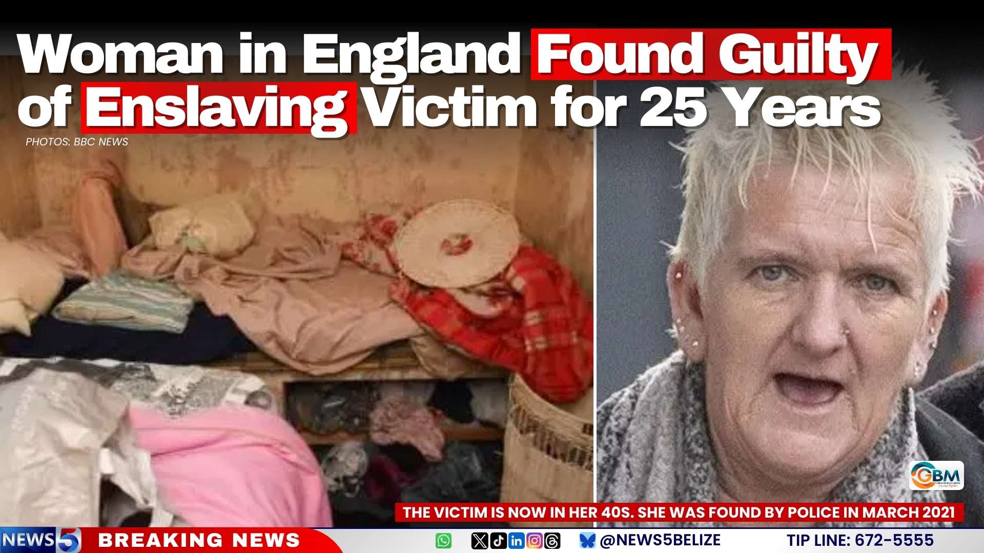 Woman in England Found Guilty of Enslaving Victim for 25 Years