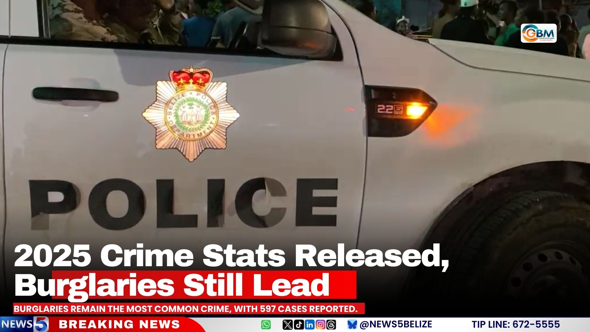 2025 Crime Stats Released, Burglaries Still Lead