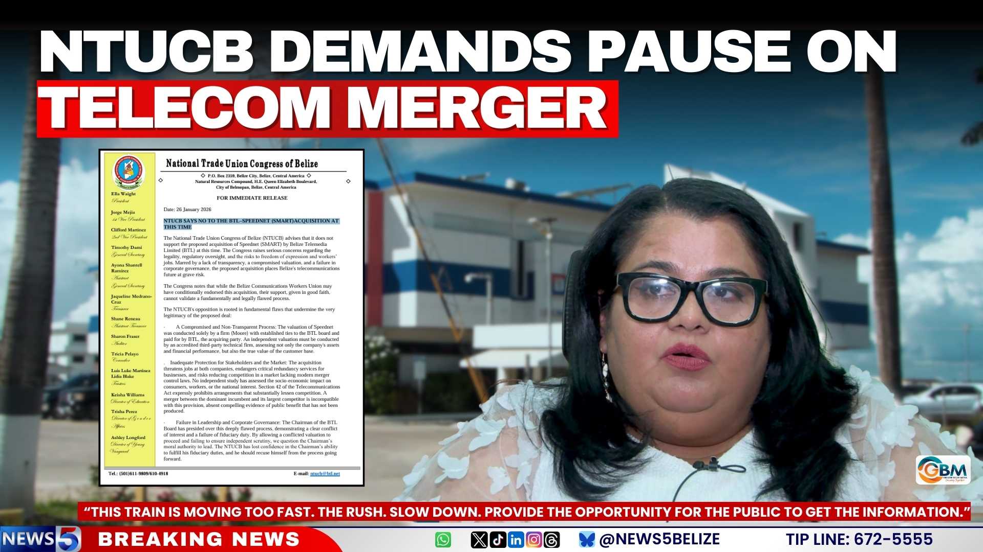 NTUCB Demands Pause on Telecom Merger