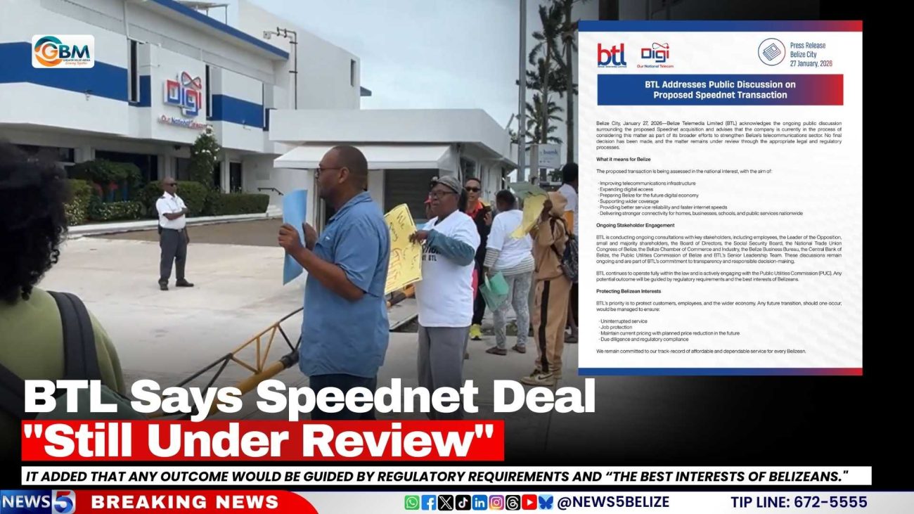 BTL Says Speednet Deal "Still Under Review"