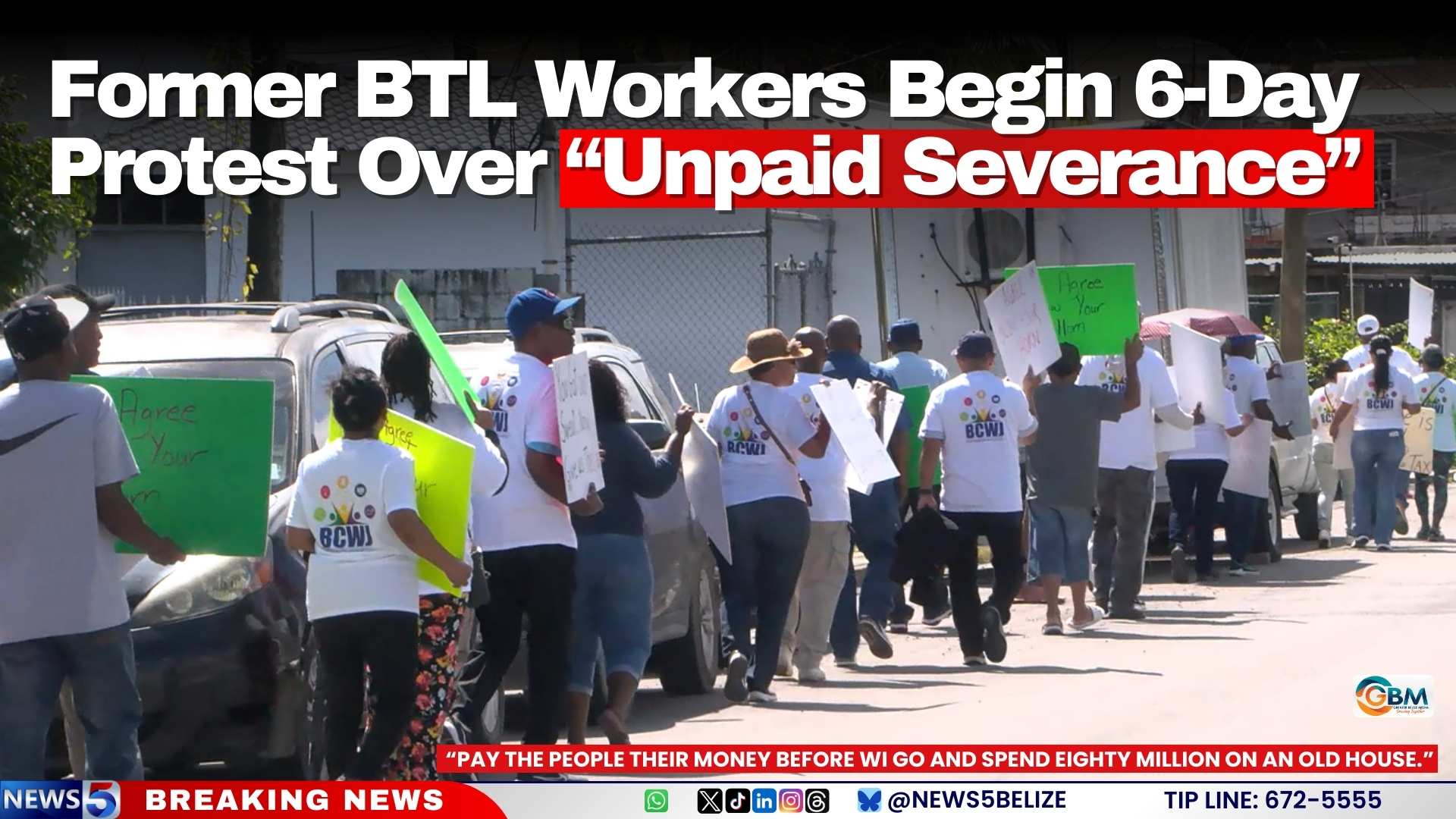 Former BTL Workers Begin 6-Day Protest Over “Unpaid Severance”