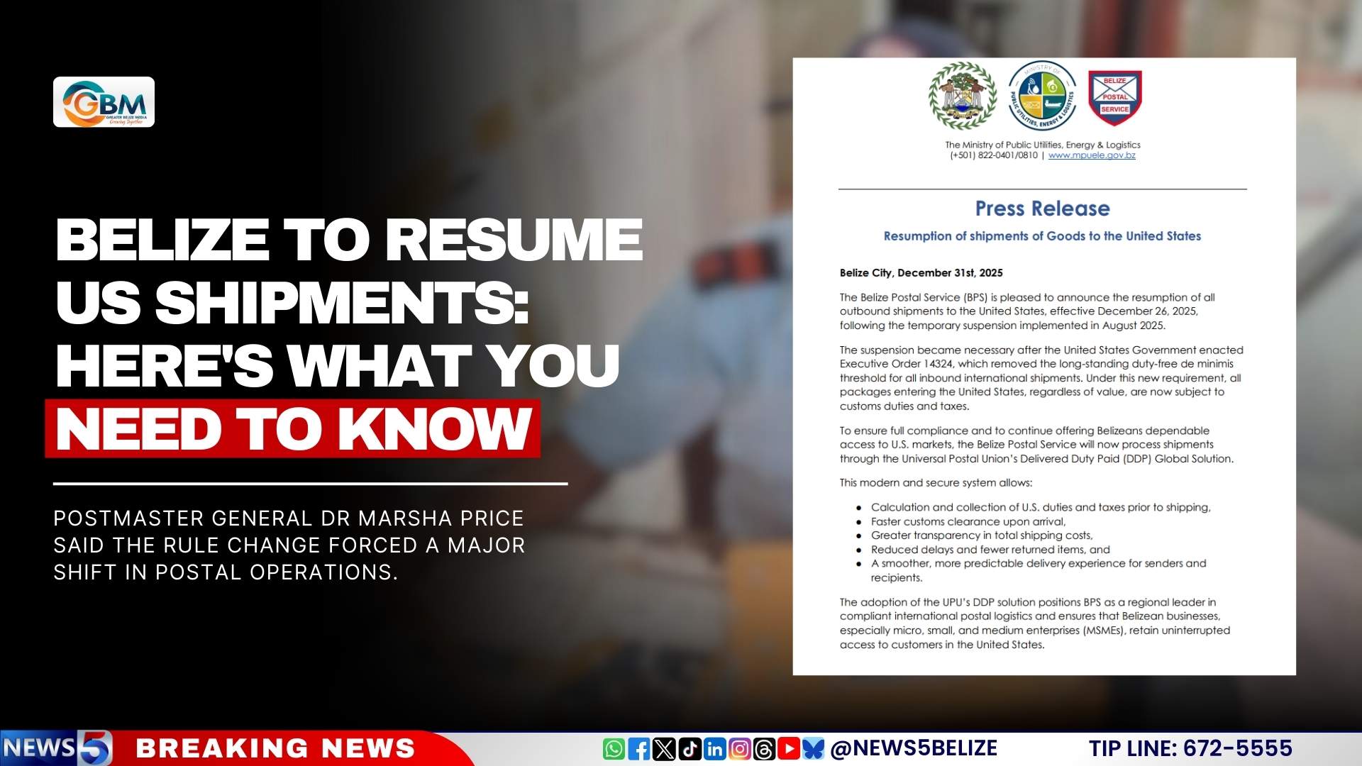 Belize to Resume US Shipments: Here's What You Need to Know