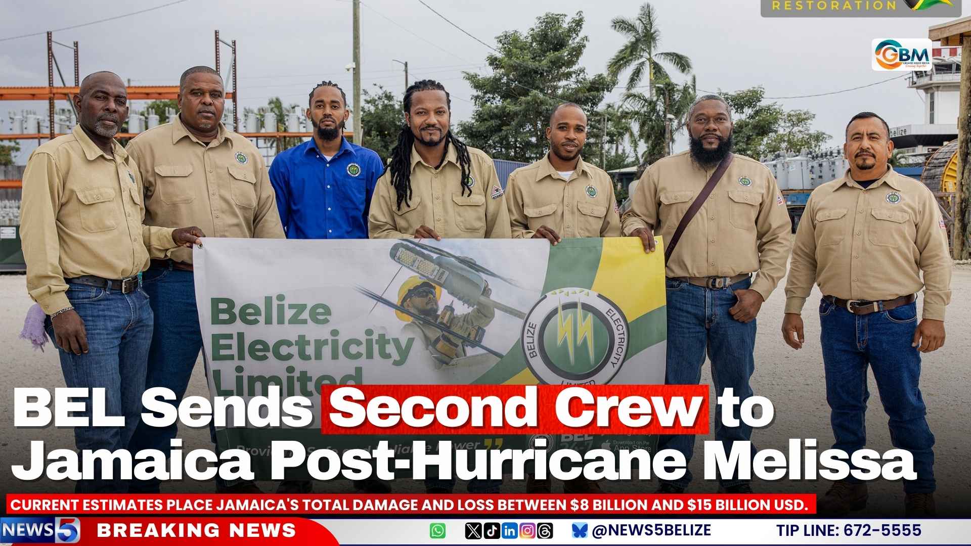 BEL Sends Second Crew to Jamaica Post-Hurricane Melissa
