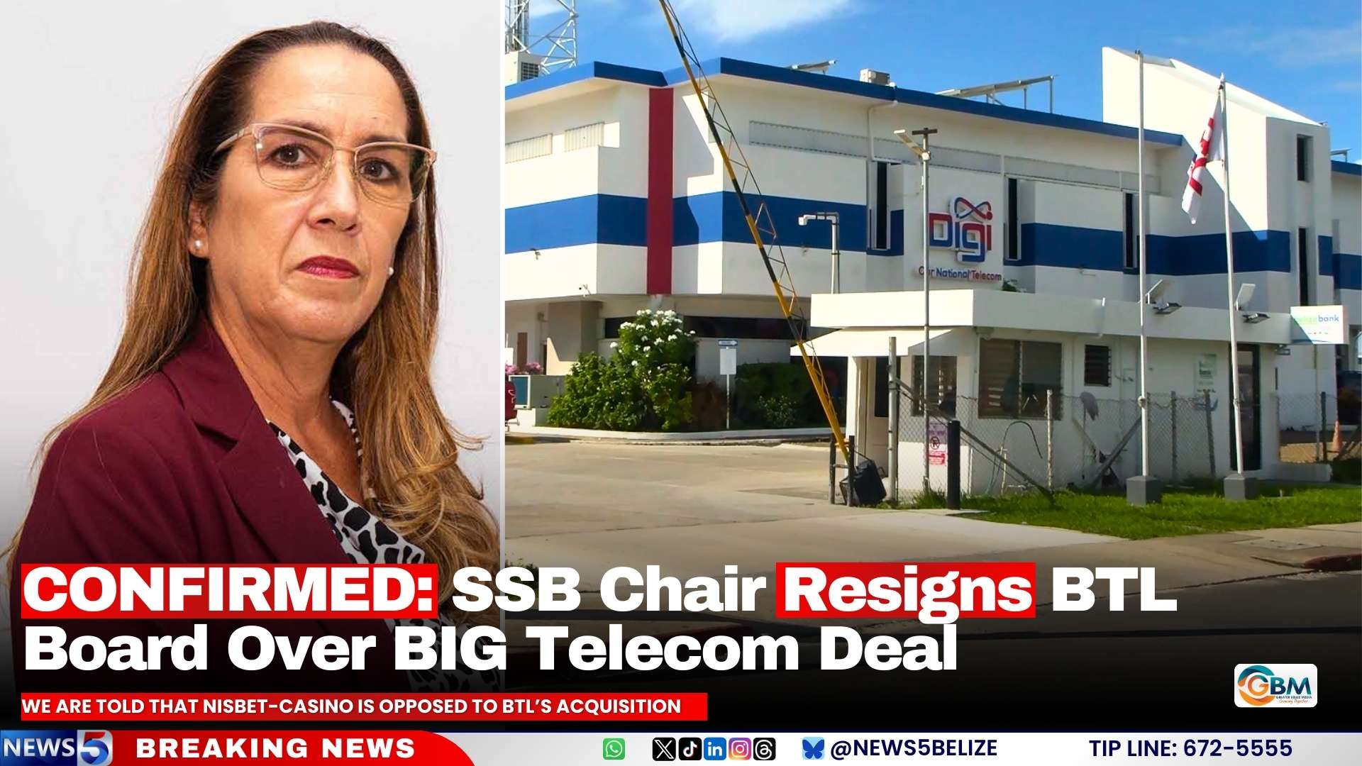 CONFIRMED: SSB Chair Resigns BTL Board Over BIG Telecom Deal
