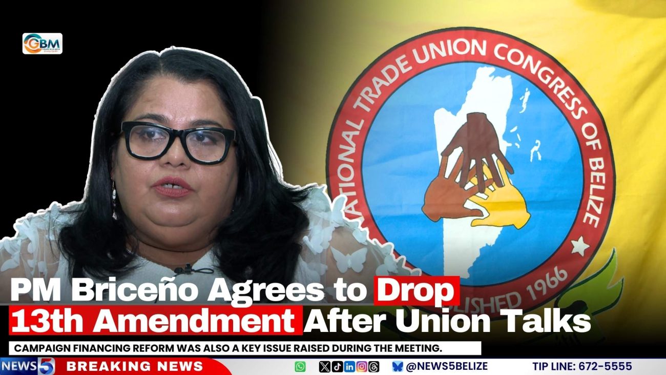 PM Briceño Agrees to Drop 13th Amendment After Union Talks