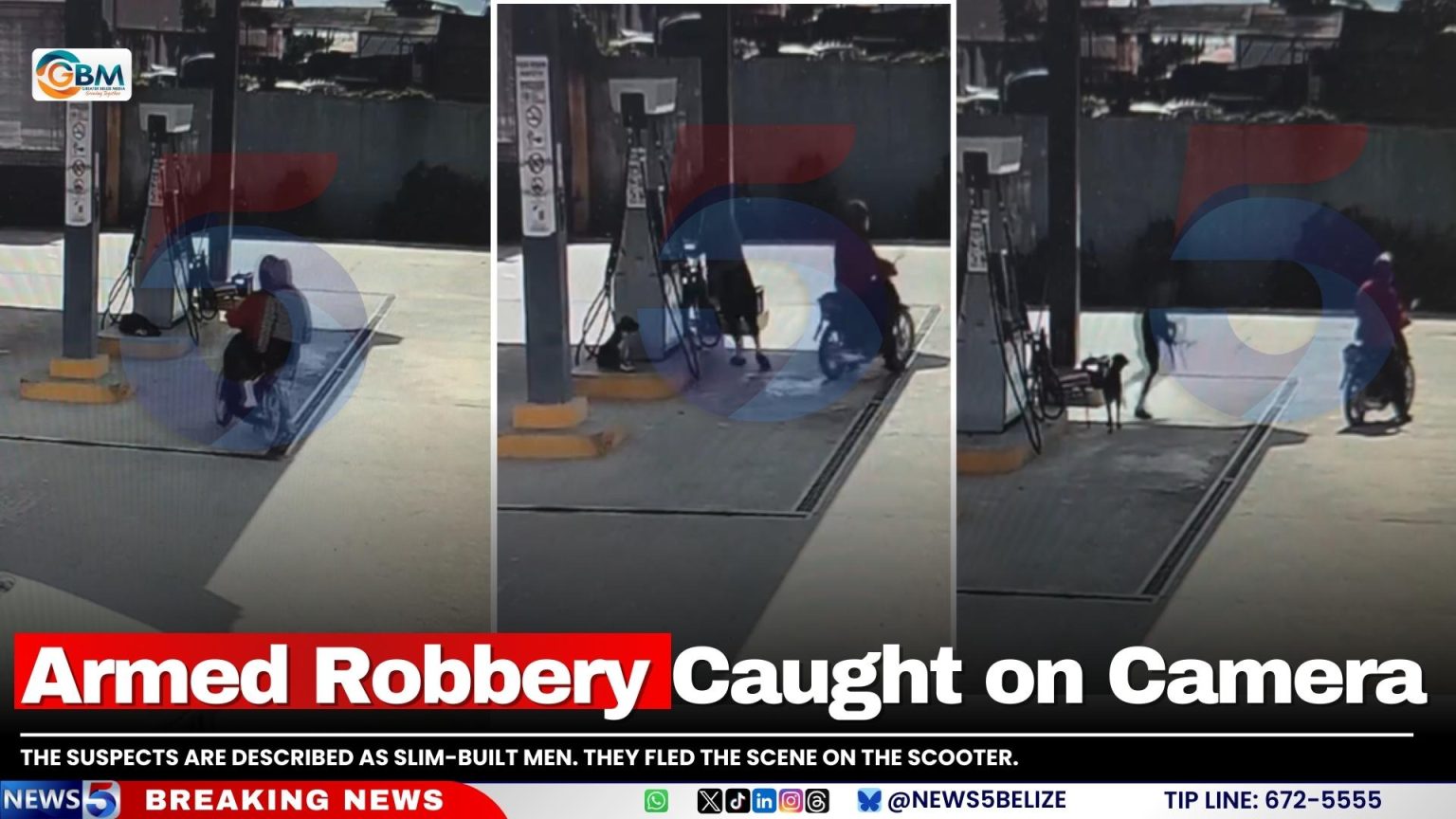 Armed Robbery Caught on Camera | Greater Belize Media