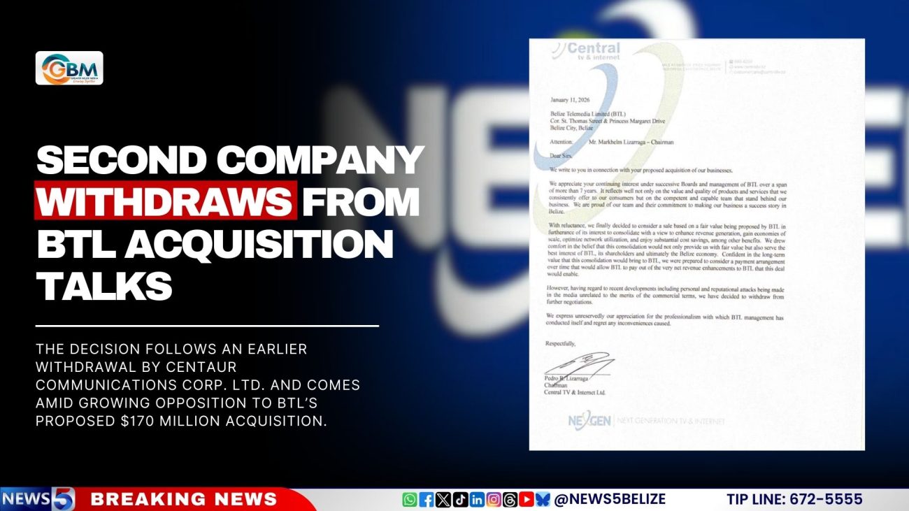 Second Company Withdraws from BTL Acquisition Talks