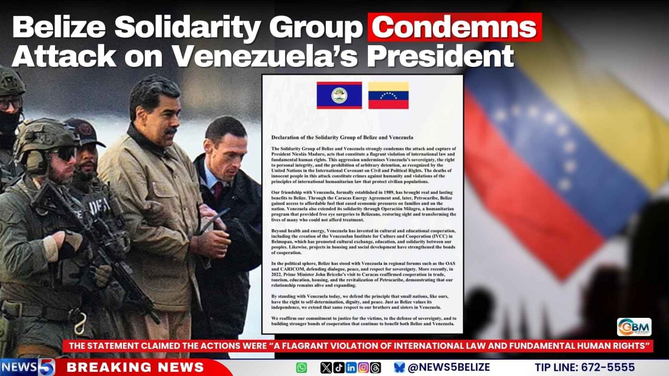 Belize Solidarity Group Condemns Attack on Venezuela’s President