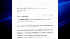 CDF Spending Details to Be Released