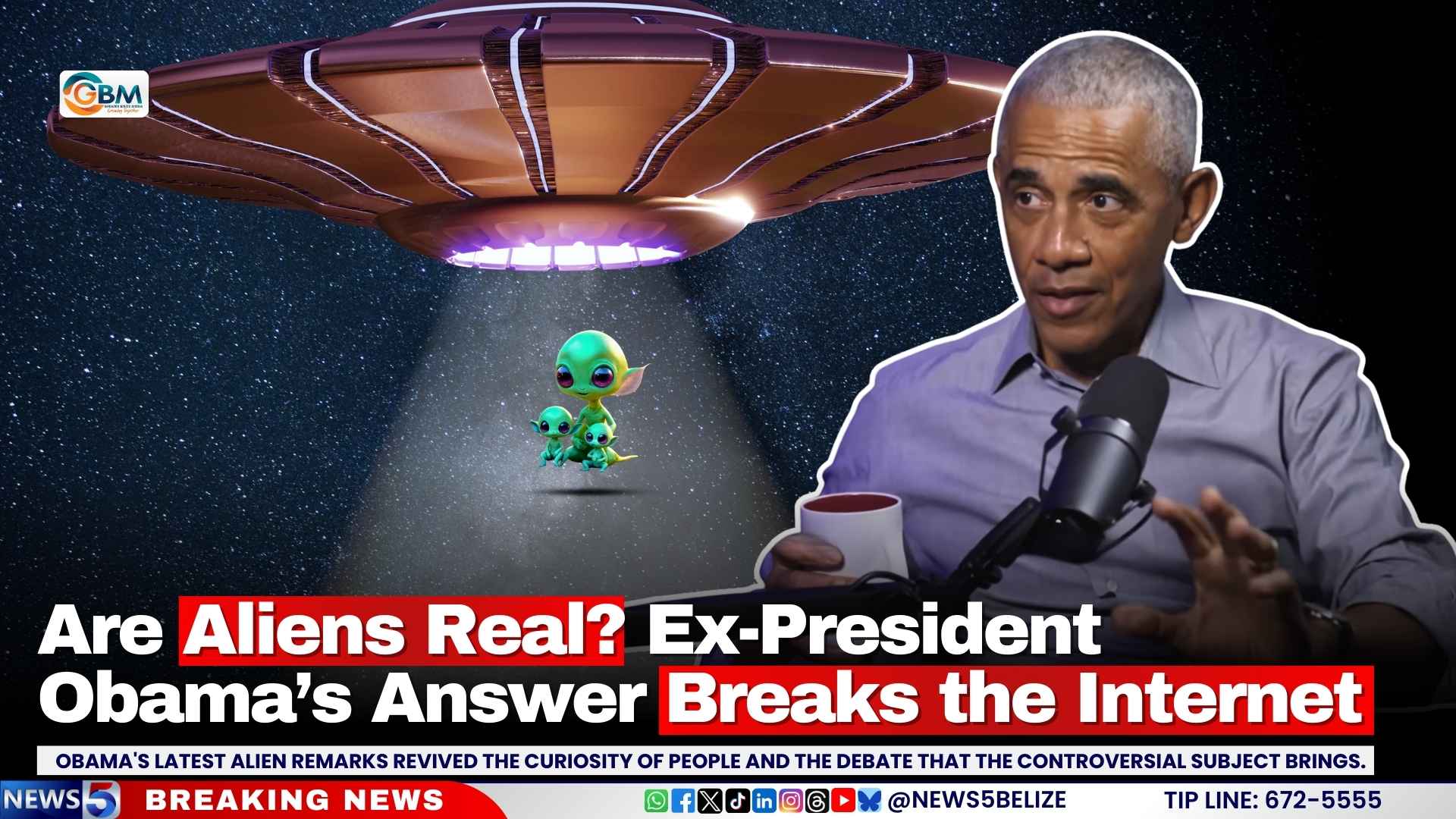 Are Aliens Real? Ex-President Obama’s Answer Breaks the Internet