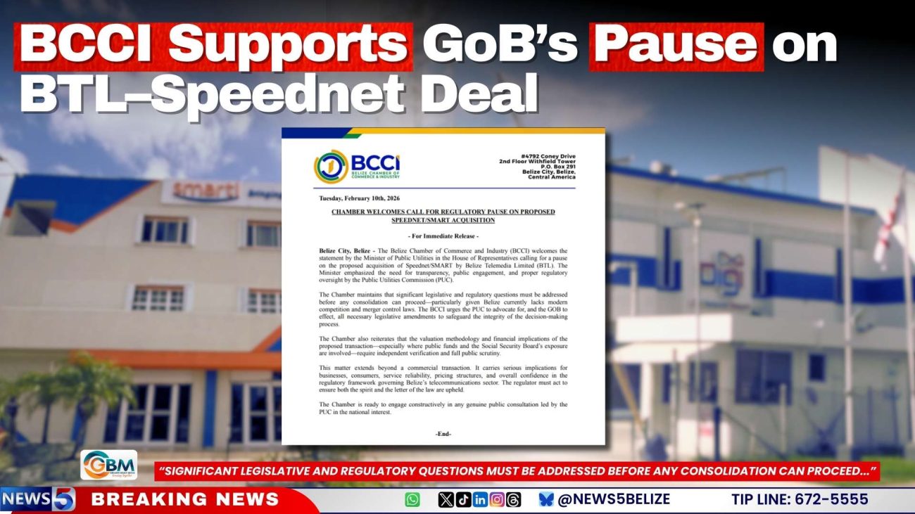 BCCI Supports GoB’s Pause on BTL–Speednet Deal