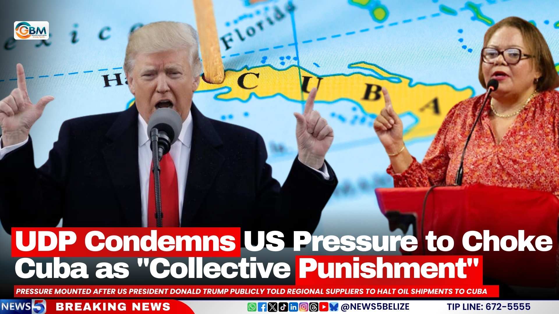 UDP Condemns US Pressure to Choke Cuba as "Collective Punishment"