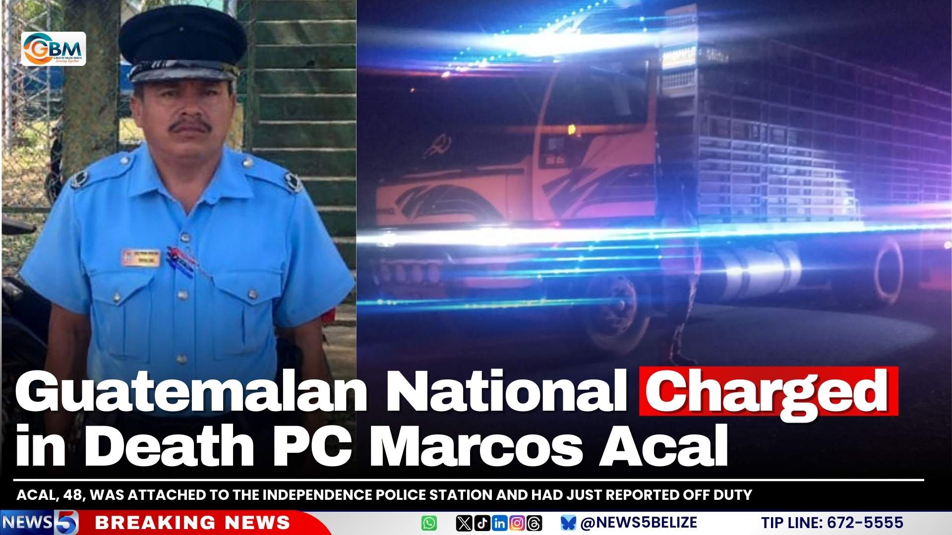 Guatemalan National Charged in Death PC Marcos Acal