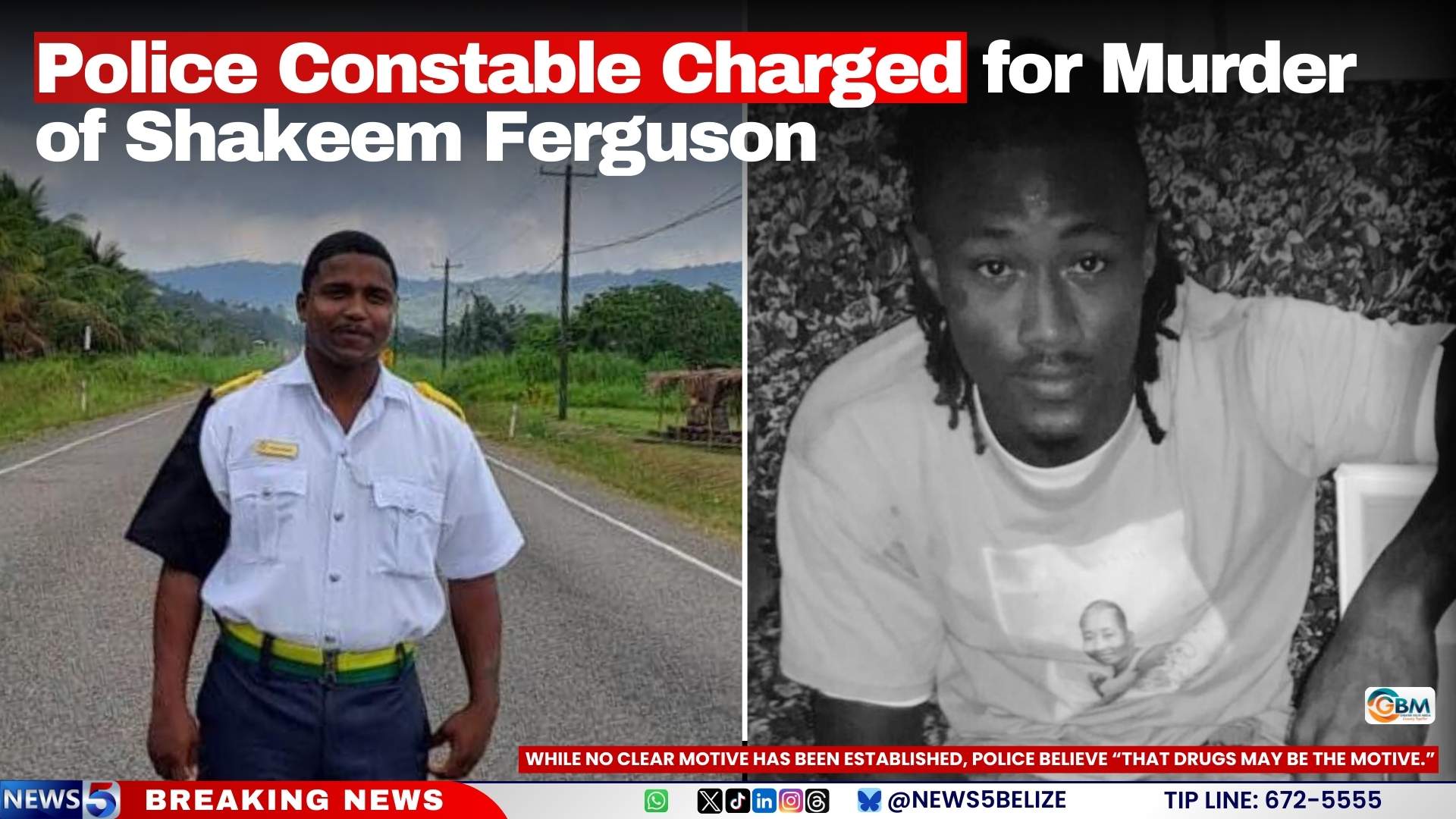 Police Constable Charged for Murder of Shakeem Ferguson