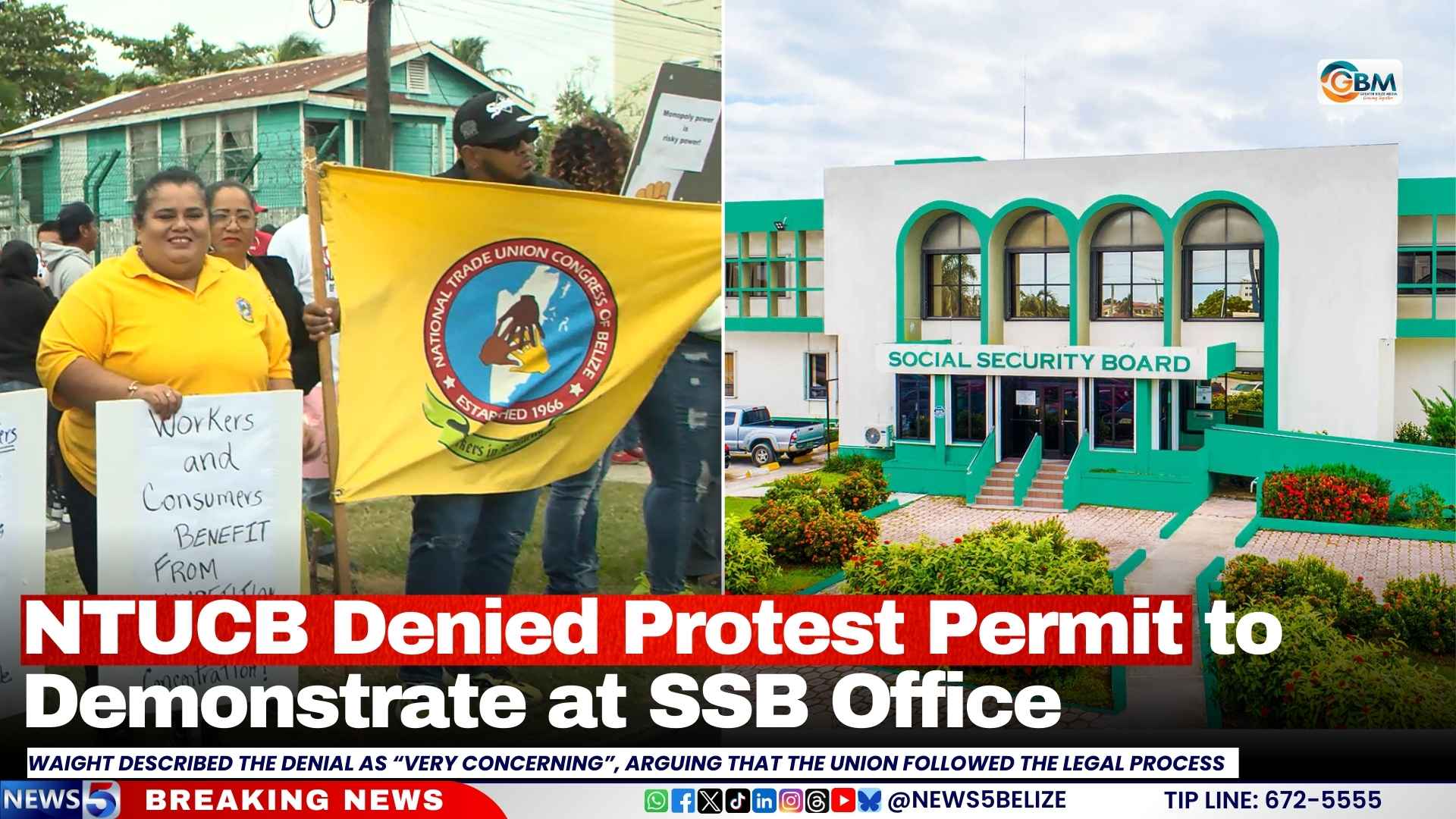 NTUCB Denied Protest Permit to Demonstrate at SSB Office