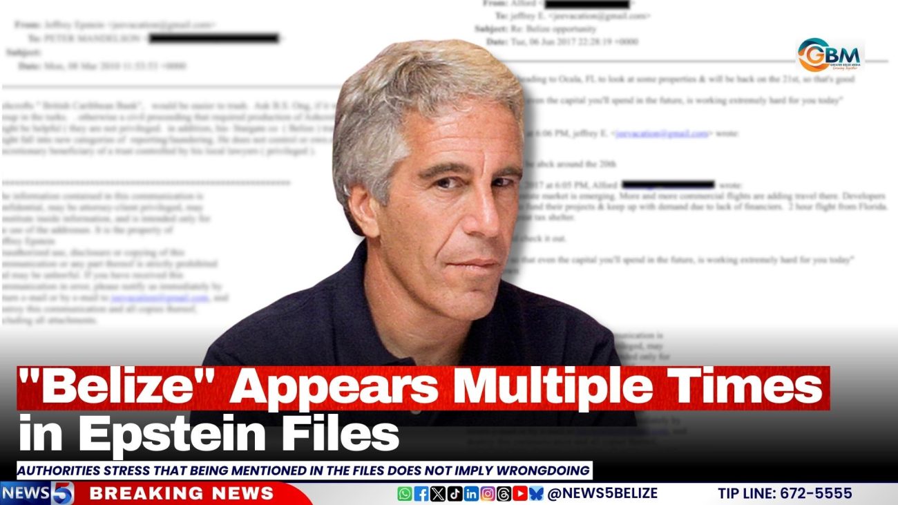 "Belize" Appears Multiple Times in Epstein Files