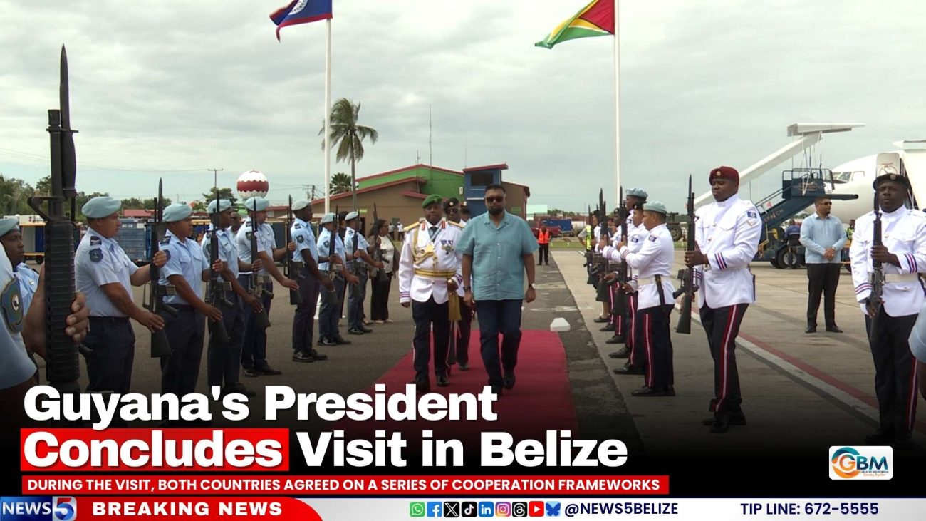 Guyana's President Concludes Visit in Belize