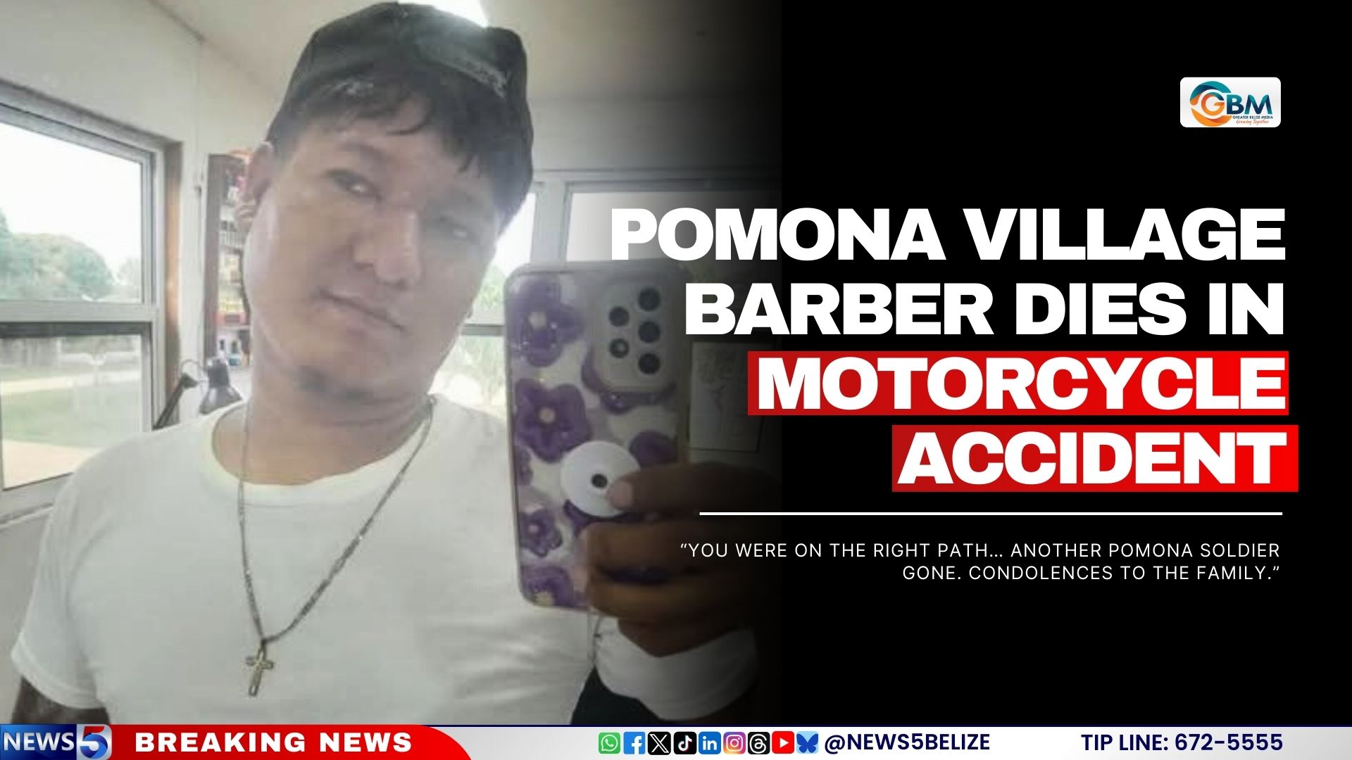 Pomona Village Barber Dies in Motorcycle Accident