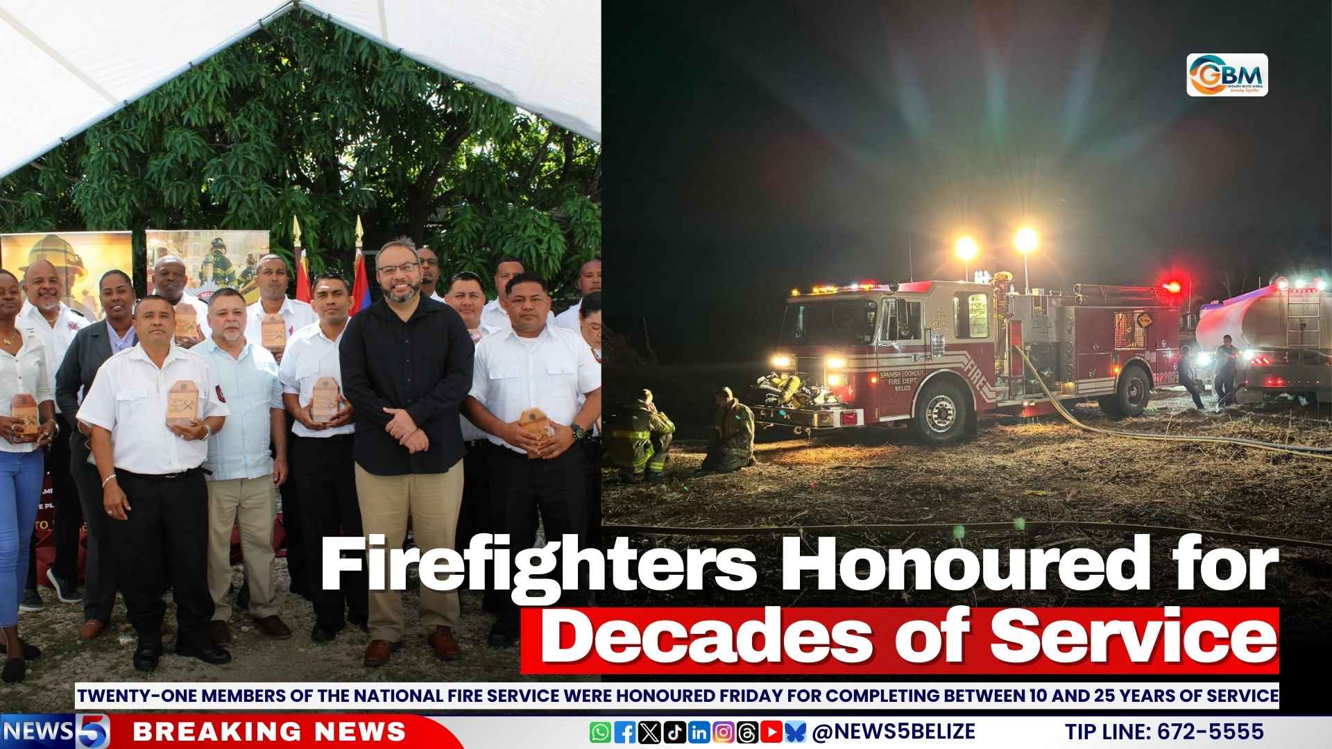 Firefighters Honoured for Decades of Service